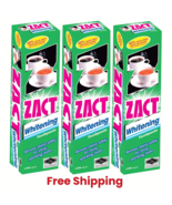 3X Lion ZACT Whitening Tea Coffee Tobacco Stain Removal Smokers Toothpas... - $570.64 MXN