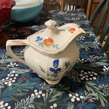 Vintage Antique marking TAYLOR, SMITH &amp; Taylor Paramount Ivory Teapot - $84.15