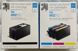 902XL Black &amp; Color Ink Set T6M14AN &amp; T0A41BN Sealed Retail Boxes UP &amp; UP Reman - £14.63 GBP