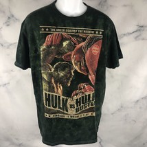 Hulk vs Hulk Buster Men&#39;s Size Large T Shirt Distressed Avengers - $9.46