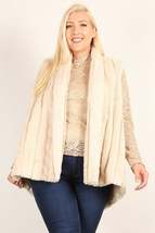 Blush Plus Size Faux Fur Vest Jacket - $46.00