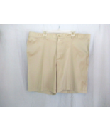 Russell men&#39;s shorts Size 44 tan chino flat front inseam 8-1/2&quot; tennis golf - £11.00 GBP