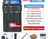 1/2PCS M-5R Walkie Talkie Air Band 3800Mah Battery Wireless Copy Frequen... - £80.40 GBP