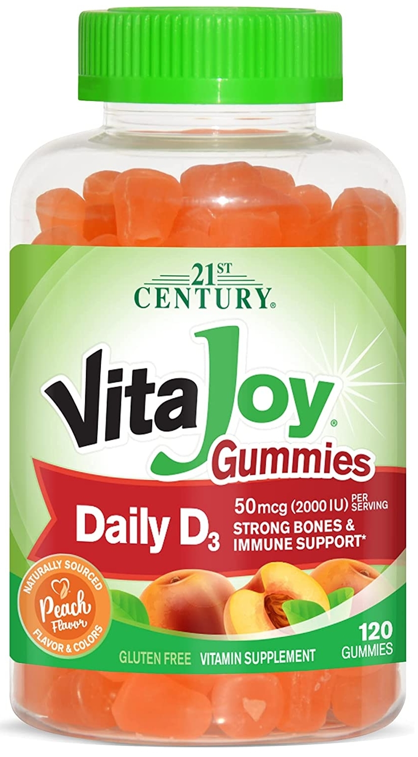 Primary image for Vitamin D3 Gummies 21st Century VitaJoy Daily Vitamin D 50 mcg (2,000 IU) Gummie