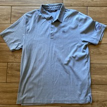 Travis Mathew Polo Shirt Mens Large Blue Golf Size Large - $14.98