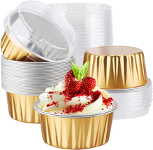 Mini Cheesecake Containers,  30Pcs 5Oz 125Ml Aluminum Foil Muffin Liners... - £12.57 GBP