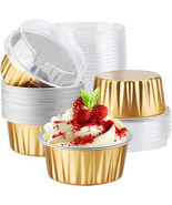 Mini Cheesecake Containers,  30Pcs 5Oz 125Ml Aluminum Foil Muffin Liners... - £12.90 GBP
