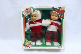 Vintage Sealed 1987 Uneeda Christmas Morning Twin Baby Doll Set - £63.15 GBP