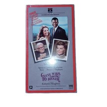 Like New  VHS 1967 Movie Guess Who&#39;s Coming to Dinner Sidney Poitier Katharine H - £7.90 GBP