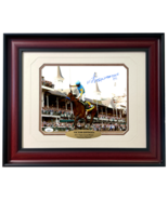 Victor Espinoza Autographed American Pharaoh Horse 8x10 Photo Framed JSA... - £342.46 GBP