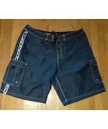 Men&#39;s Pelagic Blackfin Board Shorts Swim Trunks Size 38 Blue KK - $20.44 CAD