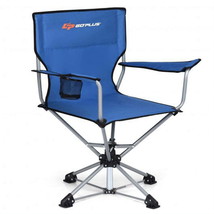 360 Free Rotation Collapsible Portable Swivel Camping Chair - £78.51 GBP