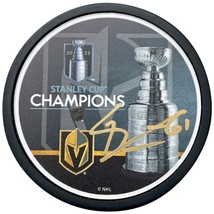 Mark Stone Autographed Stanley Cup Vegas Golden Knights Signed Puck COA ... - $89.21