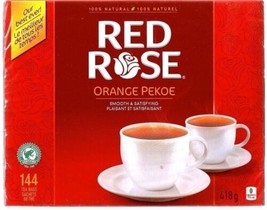 Red Rose Tea Bags 288 (2 x 144) Orange Pekoe 100% Natural Canada Fresh Stock - £23.10 GBP