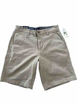 Nautica Classic Fit DECK Shorts Men&#39;s Size 30W Khaki Chino 8.5&quot; Inseam S... - €17,13 EUR