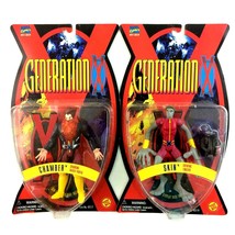 Generation X Marvel 1995 ToyBiz 2 Figure Lot Chamber Skin - $29.65