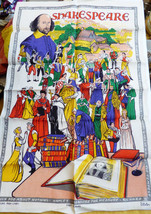 VTG Shakespeare Favorite Play Characters Pure Irish Linen Ulsten towel 20x31 - £27.25 GBP