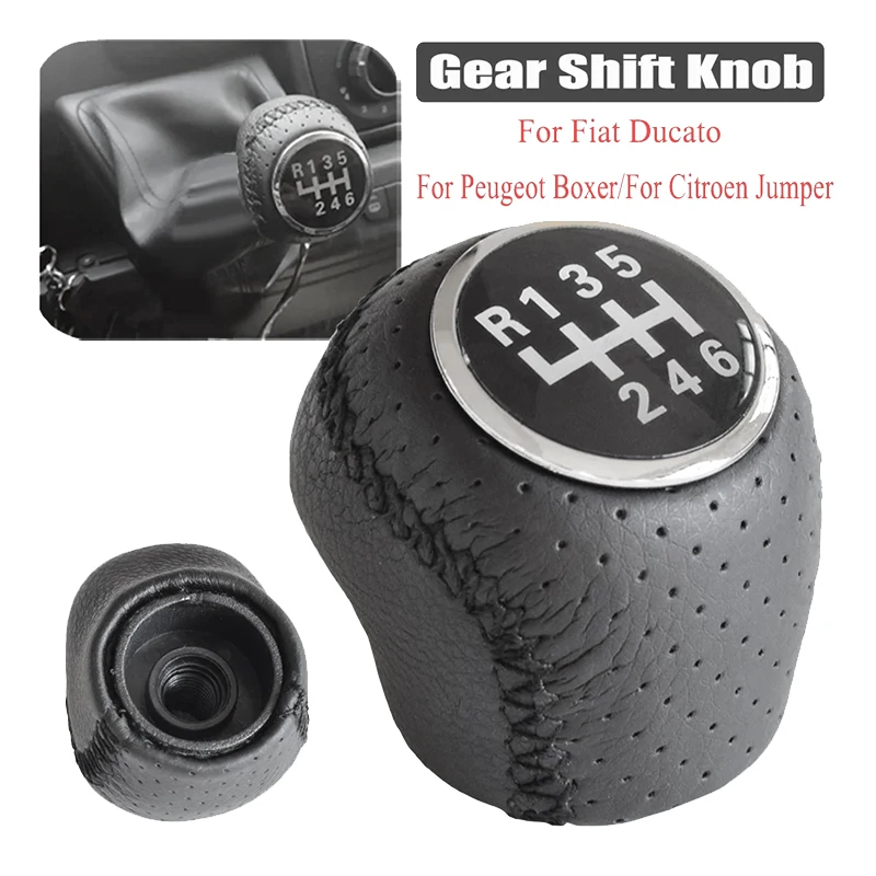 6 Speed Manual Gear Shift Knob for Citroen Jumper Relay Fiat Ducato Peugeot Bo - £15.70 GBP