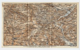 1911 Antique Map Of Vicinity Of Todtnau Feldberg Titisee Black Forest / Germany - £16.77 GBP