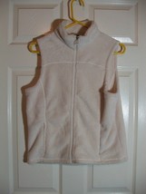White Vest by Nina Capri Size Small Zipper Front Zipper Pockets Warm Sof... - $11.87