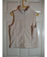 White Vest by Nina Capri Size Small Zipper Front Zipper Pockets Warm Sof... - $16.26 CAD