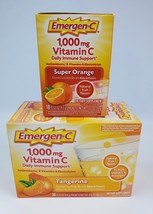 Emergen-C Immune Support Vitamin C Tangerine &amp; Orange 40 packs total powder - £27.90 GBP