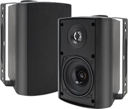 Herdio 4 Inch Outdoor Indoor Patio Bluetooth Wall Mount Speakers Waterproof - £75.93 GBP
