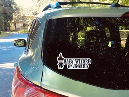 Baby Wizard on Board Car Sign Baby Potter on Board Car  Sign Vinyl Decals - £6.05 GBP
