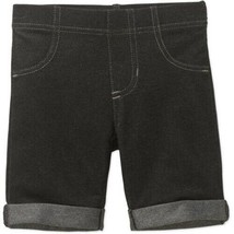 Garanimals 365 Kids Girls Knit Denim Pull On Bermuda Shorts Size 6 Black... - £7.86 GBP