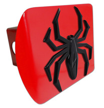 Metalhead Black Lightining Spider On Red Usa Made Hitch Cover - £63.94 GBP