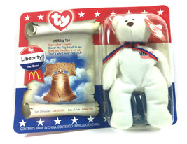 Vintage McDonalds Collectible Beanie Bear Liberty DOB Summer 1996 ~ NEW - £13.86 GBP