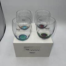Lenox DKNY Urban Essentials Stemless Wine Glasses Set Of 4 New - £54.46 GBP