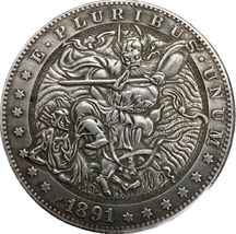 Fantasy Warrior Coin - Demon Fighter 1891 Reproducción - $18.55 CAD
