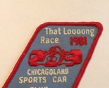 Vintage Chicagoland Sports Car Club 1981 Patch That Loooong Race Sew On ... - $20.37