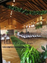 Sheet Moss Runner 4&#39;X16&#39; moss wedding aisle garden wedding outdoor weddi... - $190.00