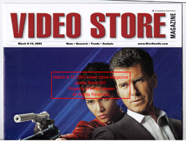James Bond 007 Movie Reality TV Vintage Magazine 2003 Video Store Trade Magazine - £31.84 GBP
