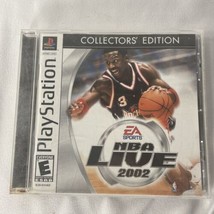 NBA Live 2002 Collector&#39;s Edition (Sony PlayStation 1, Black Label) CIB PS1 - £3.89 GBP