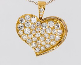 Authenticity Guarantee 
Bulgari Bvlgari 20k Yellow Gold Diamond Heart Pendant - £21,579.81 GBP