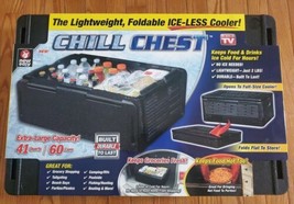 CHILL CHEST - As Seen On TV Collapsible Cooler 41 qt. Lightweight and Foldable - £38.34 GBP