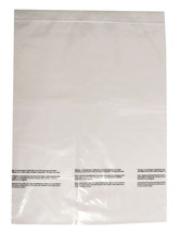 Pack of 50 - Clear Poly Bags Zip Top Lock 18&quot; x 24&quot; Reclosable 4 mil Jum... - £20.31 GBP