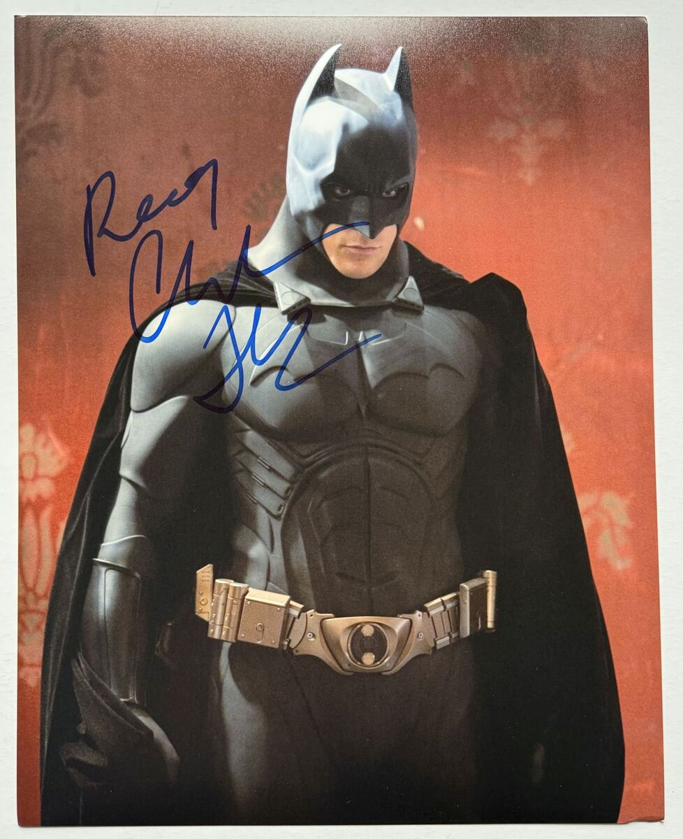 Christian Bale Autographed &quot;Batman&quot; Glossy 8x10 Photo - $125.48 CAD