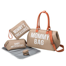 Anymom Mommy Diaper Bag Khaki Handbag 5 pcs Set with Portable Changing P... - $115.00