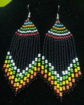 African Maasai Beaded Ethnic Tribal Earrings - Handmade in Kenya 6 - £7.89 GBP