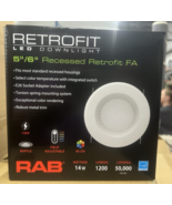 RAB R6R149FA120WB LED Retrofit Downlight 14W CCT Selectable 1200 Lumens ... - $21.77