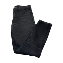 Abercrombie &amp; Fitch Ankle Jeans Women&#39;s 26/2s Black Denim Low-Rise Zip Fly - $24.18