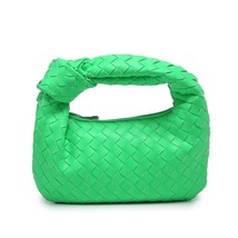 Luxury Zipper Clutch Woven Bags For Women Sliver Zipper G2 hot sales - £19.68 GBP