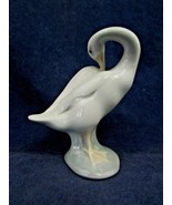 Lladro Vintage Porcelain Swan Figurine Cleaning Feathers  - $14.85