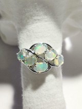 Sterling Silver Ethiopian Opal Ring Unique Opal Ring 4.5 Ct Natural Opal Ring  - £41.31 GBP