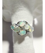 Sterling Silver Ethiopian Opal Ring Unique Opal Ring 4.5 Ct Natural Opal... - £48.29 GBP
