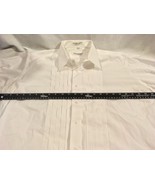 Mens Fumagalli&#39;s Uomo White Button Front 16 1/2 Cotton Tuxedo Tux Shirt - $334.09 MXN